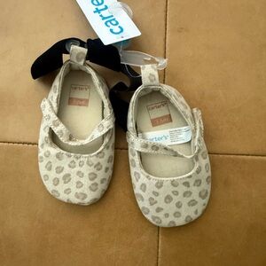 Last chance Carters Leopard Shoe 3-6M NwT